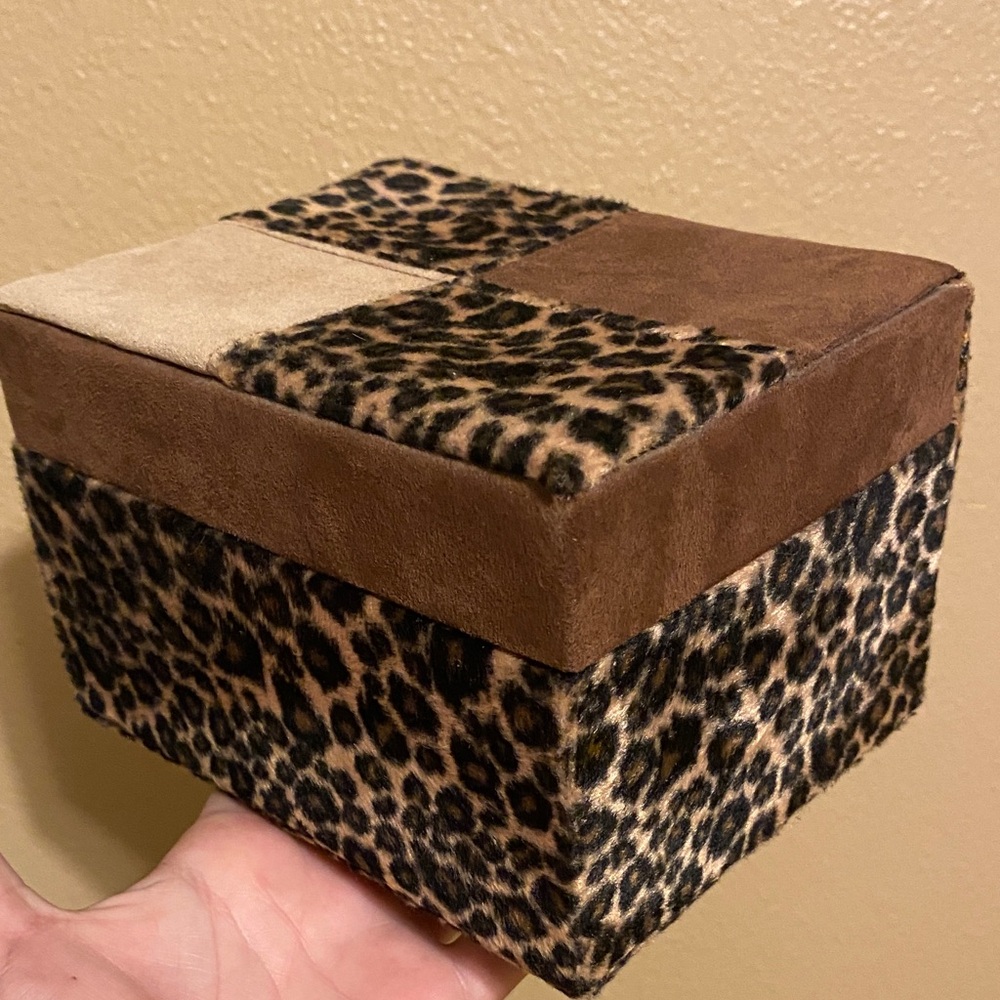Early 2000’s Leopard Print Jewelry Box
